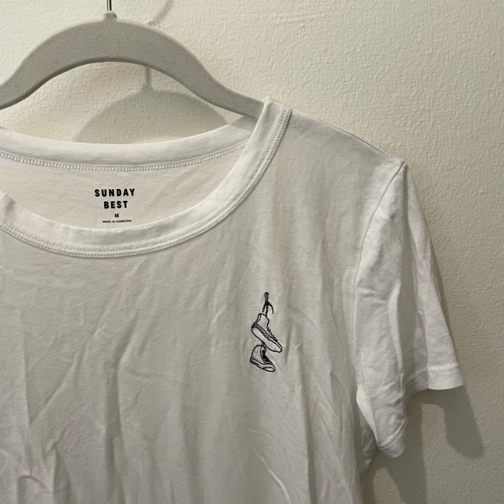 Sunday Best Aritzia Candy Embroidered Tee - Size M